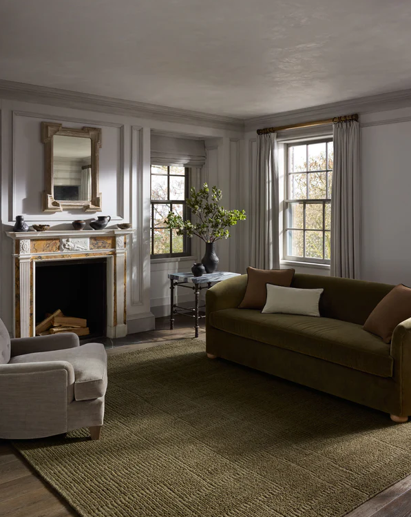 Jeremiah Brent X Loloi Greenwich Rug in Sage: Product Style View