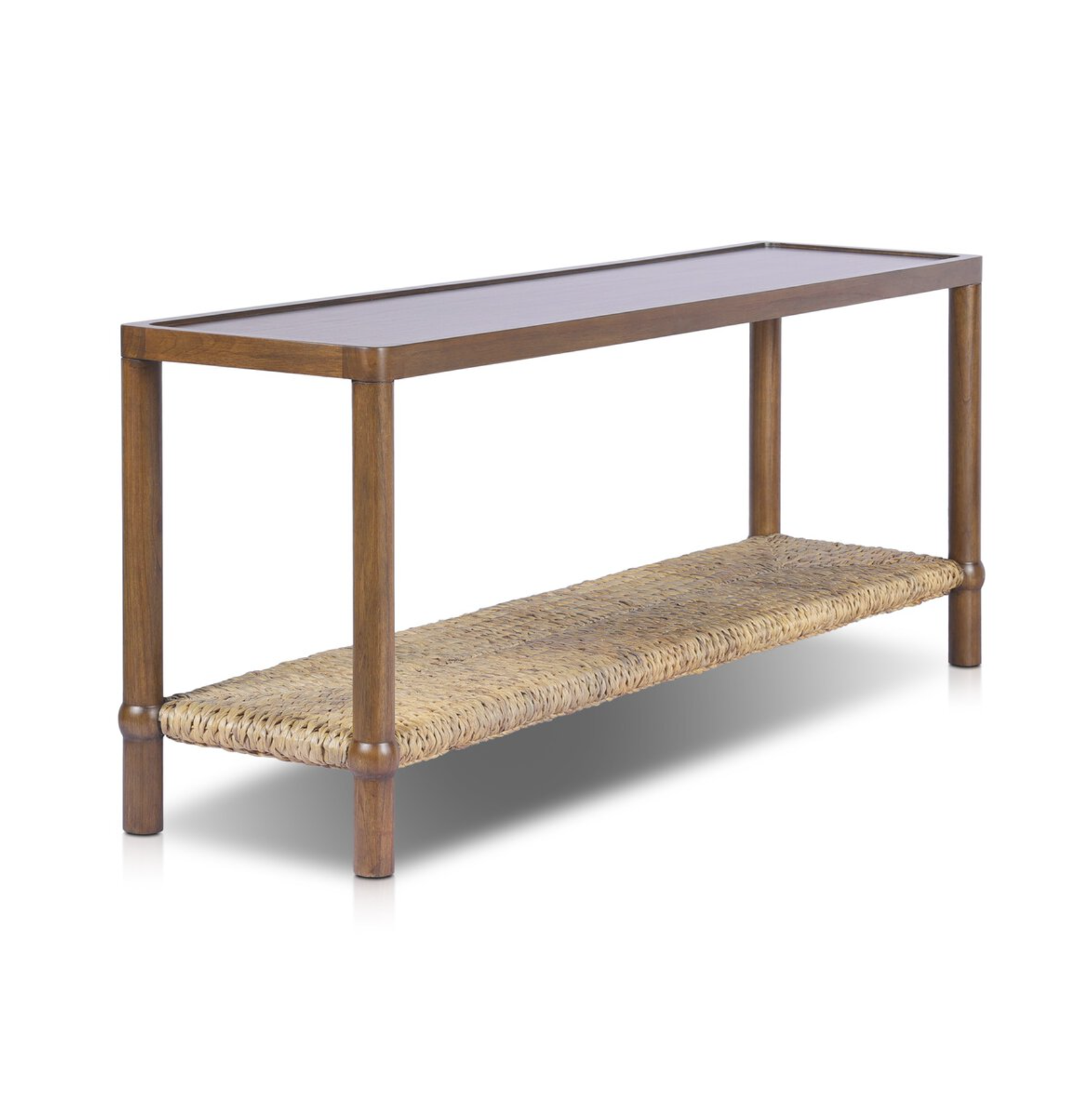 Amber Lewis x Four Hands Gabriella Console Table: Product Quarter View