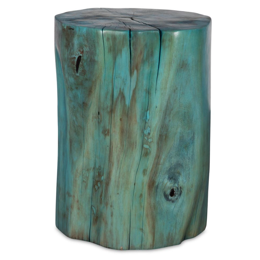 Habitat Accent Stool-Blue: Product View