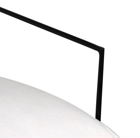 Hagen Fabric Accent Chair: Armrest View