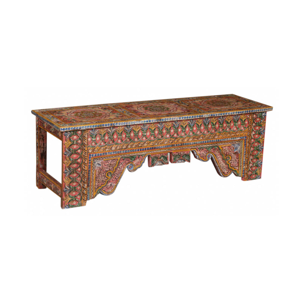 Hand-Painted Bench | Found + Collected | City Home PDX