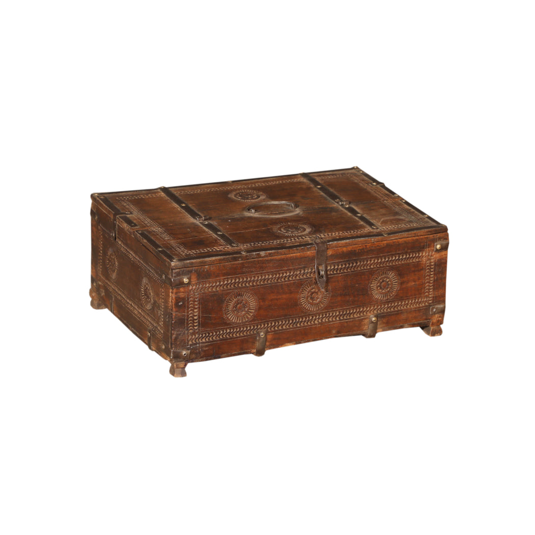 アンティーク　wood box Handcrafted Teak Wood Box | Found + Collected | City Home PDX