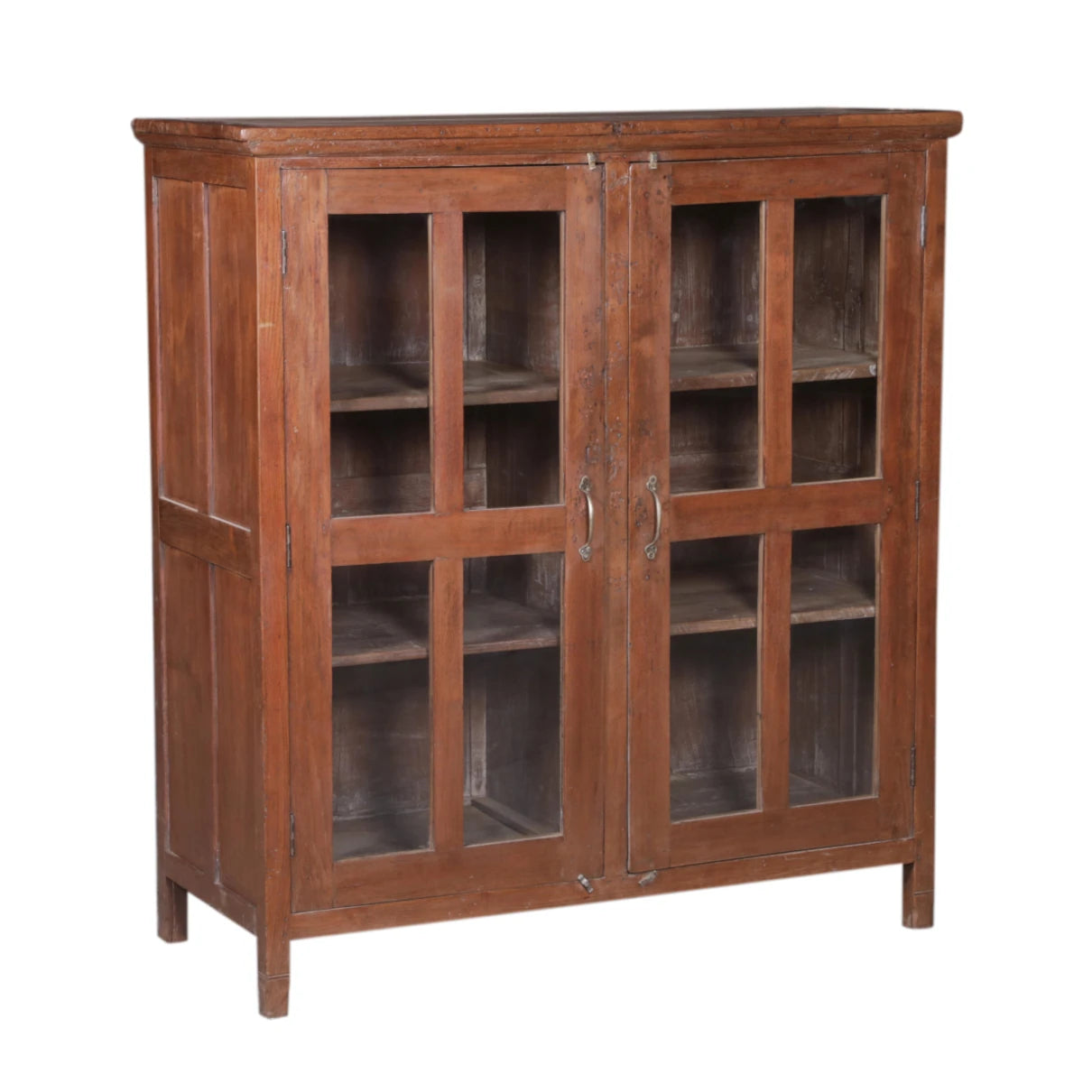 Teak Cabinet with Glass-Style Two: Product View