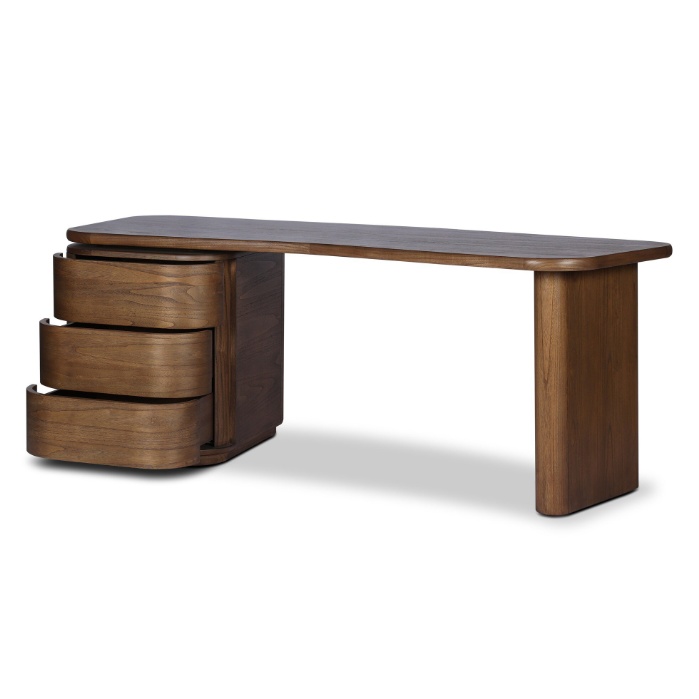 Hawthorne Desk: Open Storage View