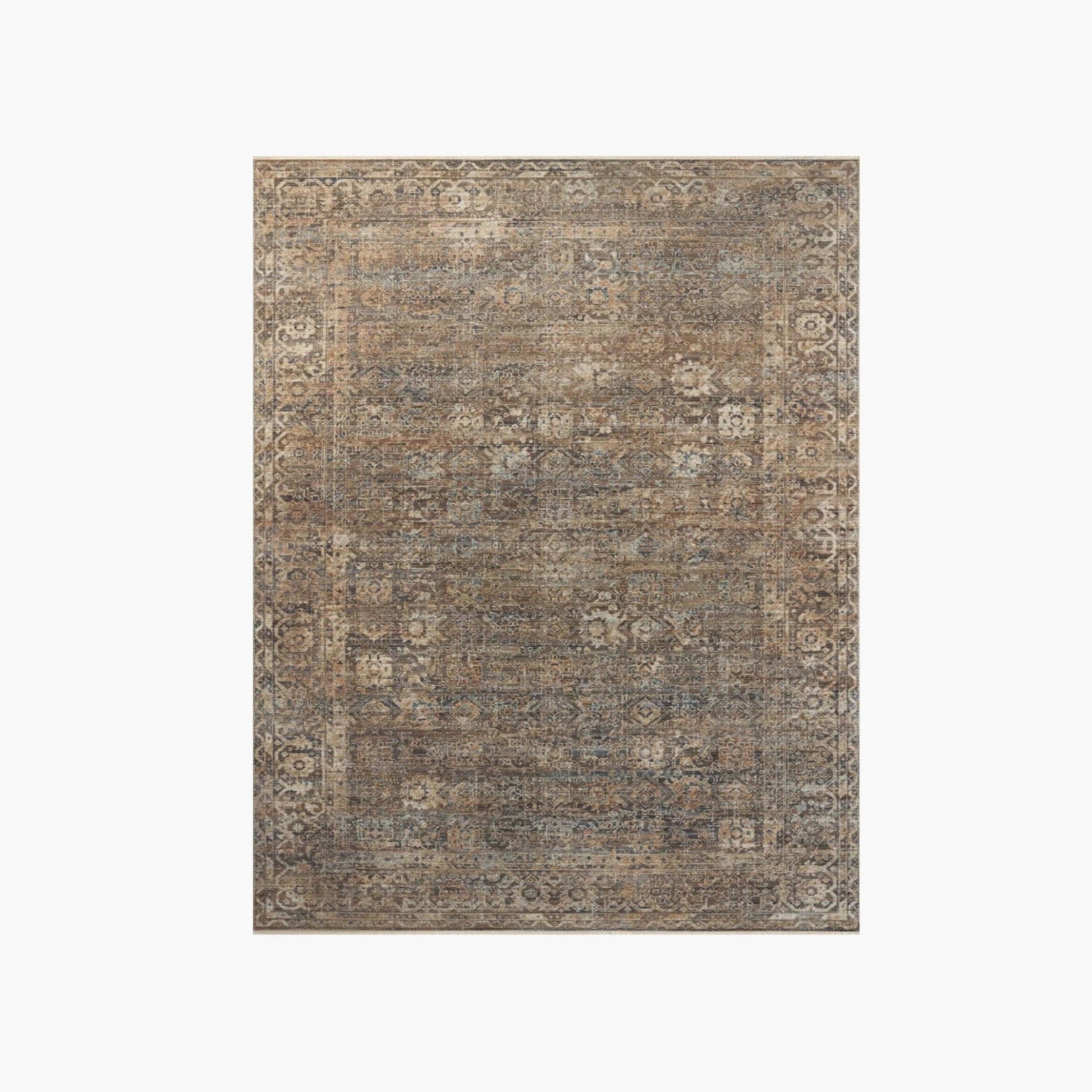 Heritage Rug in Mocha/Denim: Available at City Home PDX
