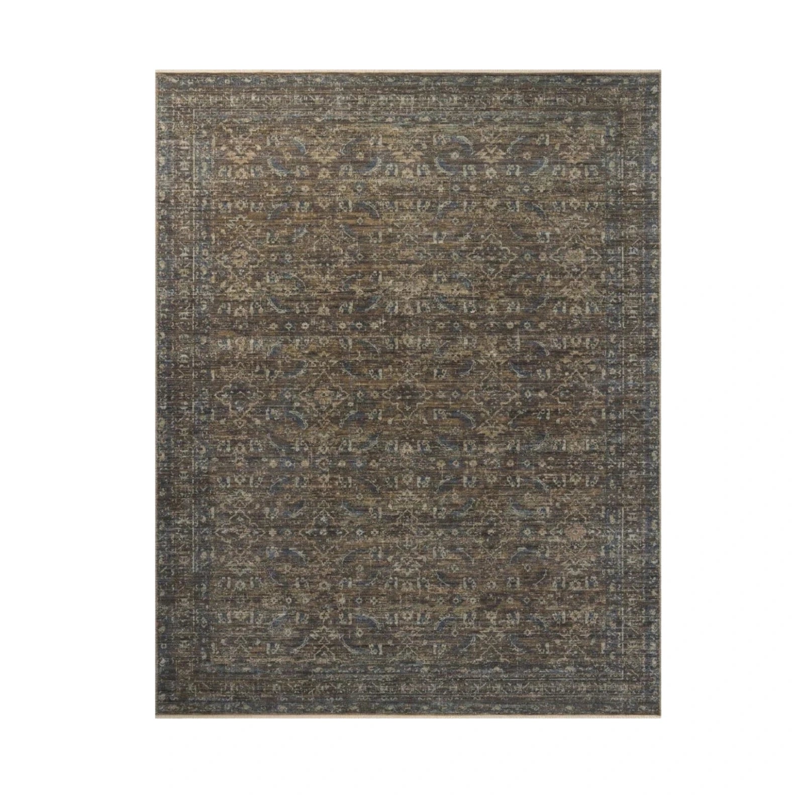 Heritage Rug in Lagoon/Tobacco: Available at City Home PDX