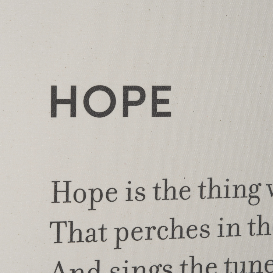 Hope Framed Art Print: Up-Close Print View