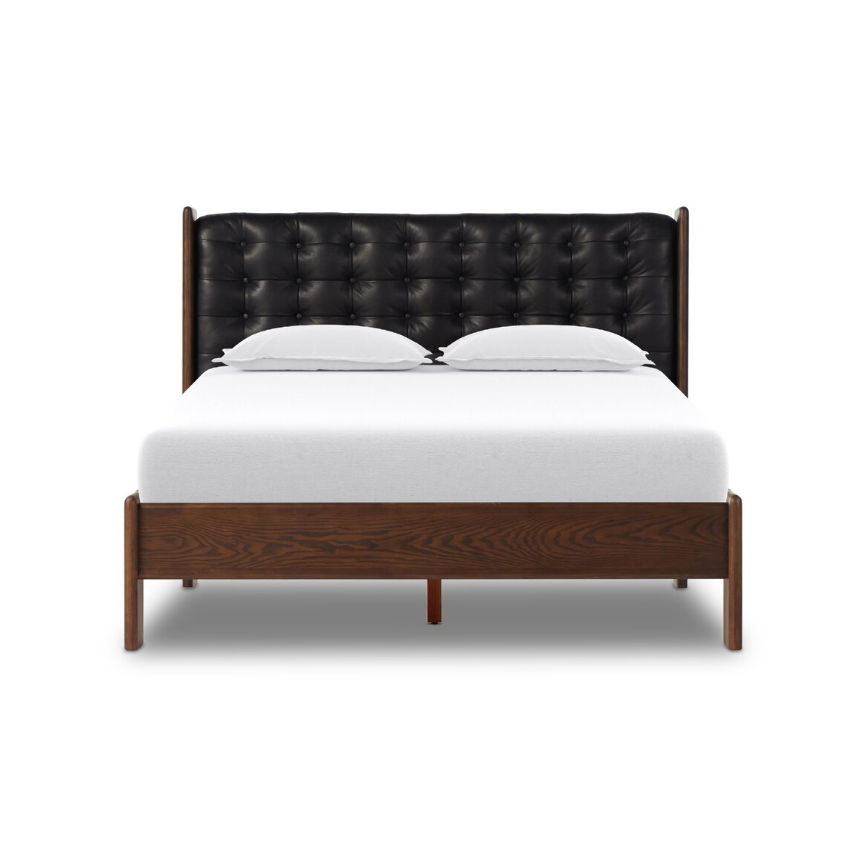 Halston Leather Bed-King: Available at City Home PDX