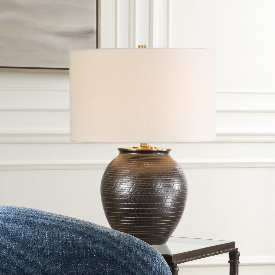 Hawkins Table Lamp: Light-On Product Style View