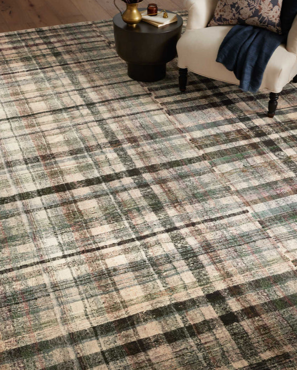 Chris Loves Julia X Loloi Humphrey Rug in Forest/Multi: Up-Close Product View