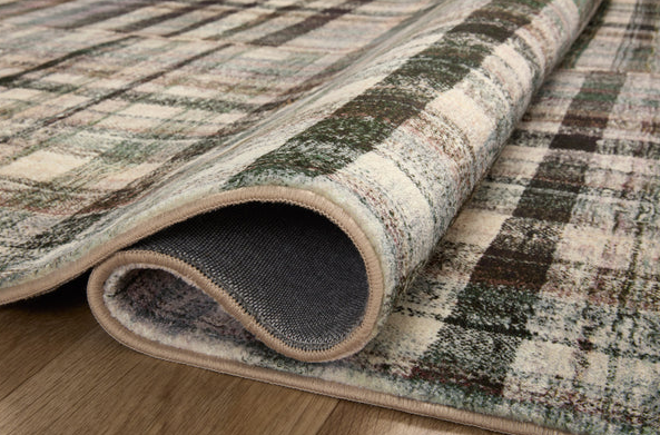 Chris Loves Julia X Loloi Humphrey Rug in Forest/Multi: Product Folded View