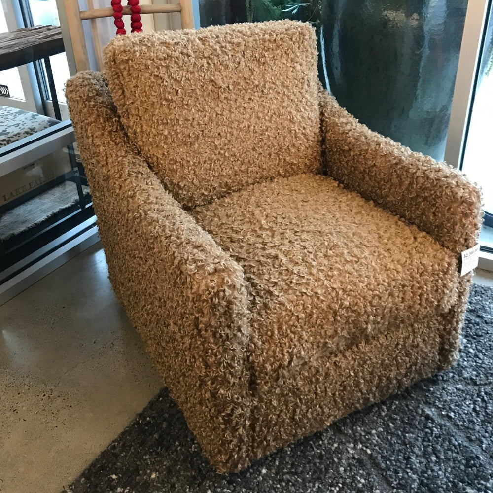 Lena Chair in Curly Whirly Camel - product view