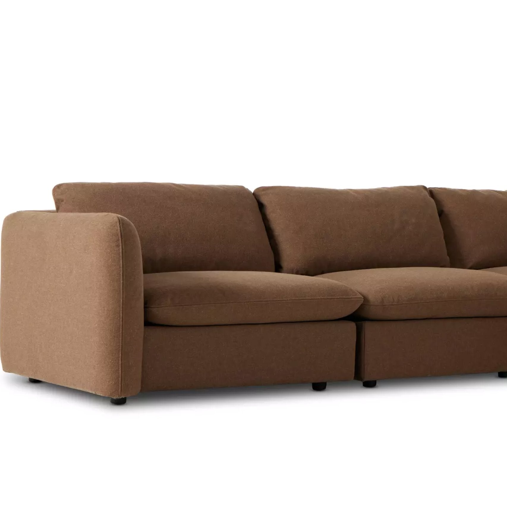 Ingel 5-Piece Sectional: Front Cushioning View