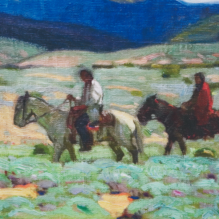 In The Foothills Wall Art: 3rd Up-Close Artwork View