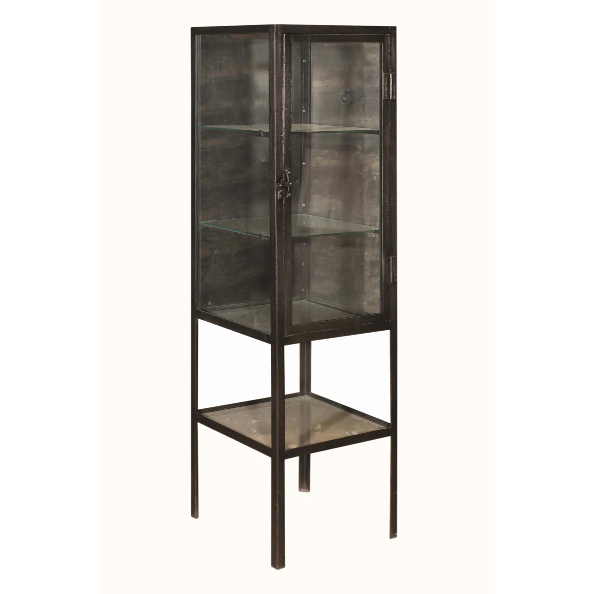 Iron Cabinet with Glass: Available at City Home PDX