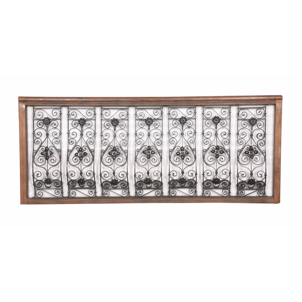 Iron Panel with Wooden Frame: Available at City Home PDX