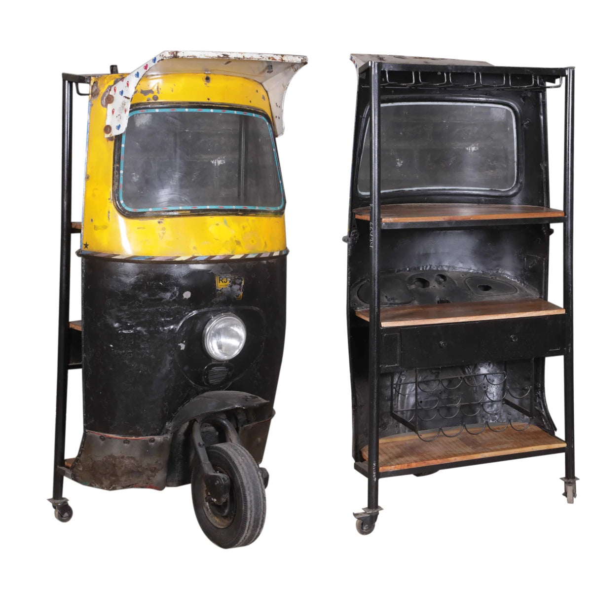 Artisan Crafted Tuk Tuk Bar-Style B: Product View