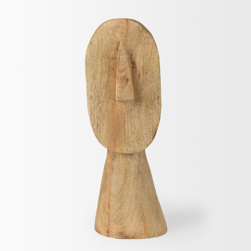 Ivan Wooden Head Sculpture-Size Large: Available at City Home PDX