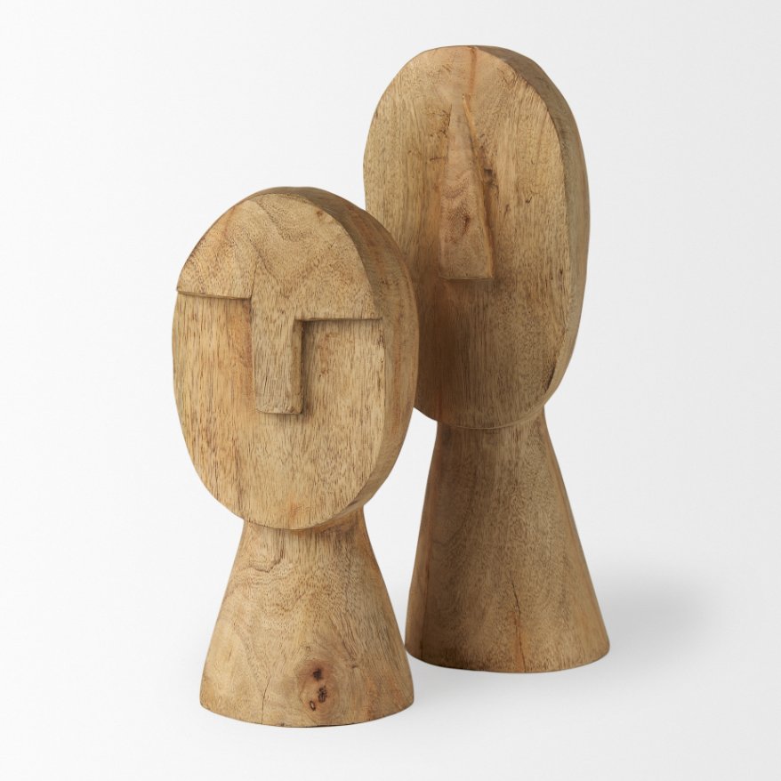 Ivan Wooden Head Sculpture: 2nd Product Different Sizes View 