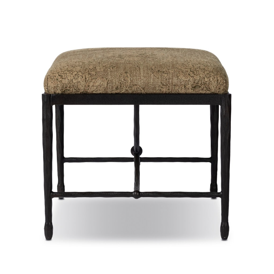 Jade Accent Stool: Product Side View