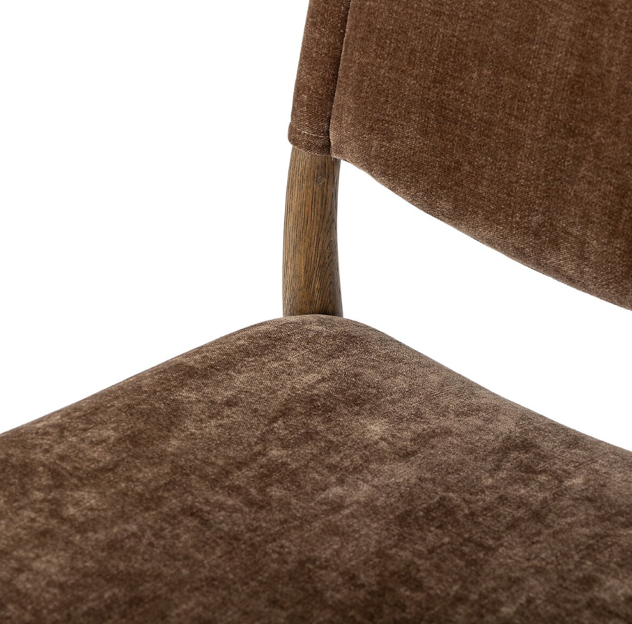 Jayla Armless Dining Chair-Altair Mushroom: Seating View