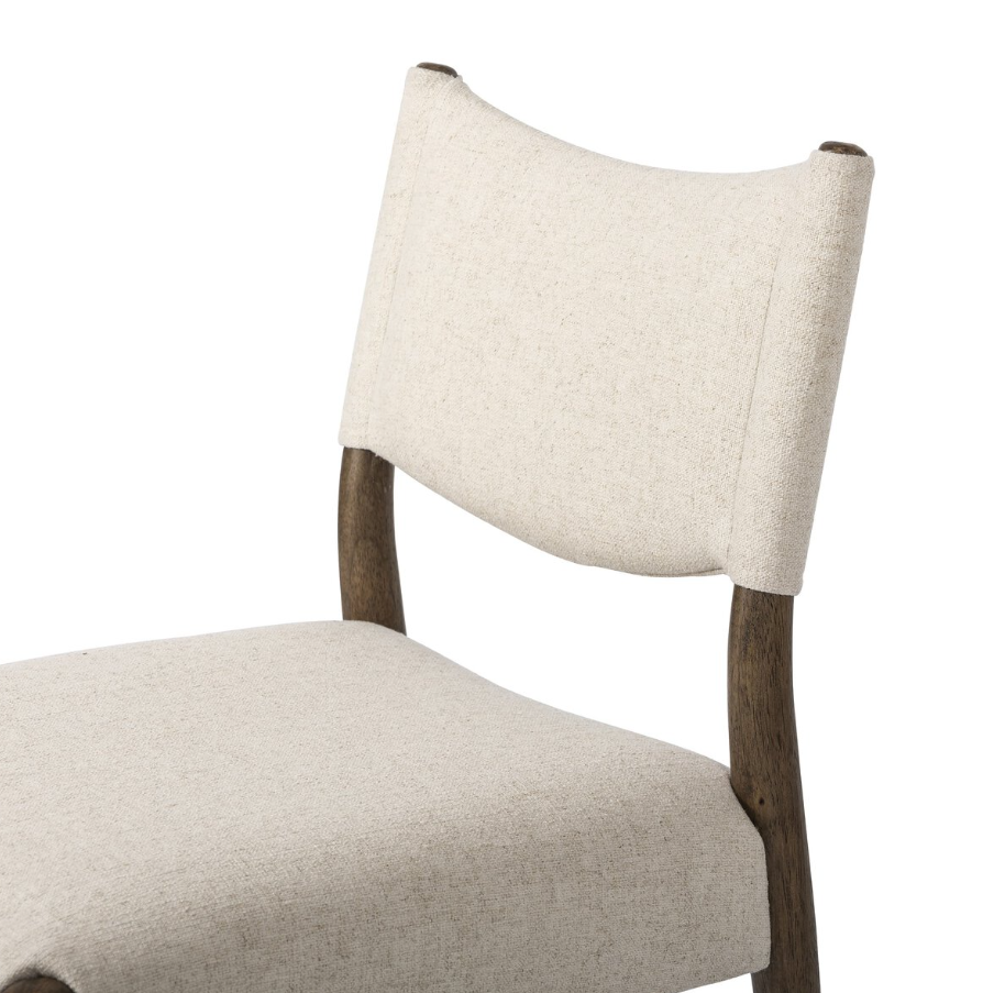 Jayla Armless Dining Chair-Antwerp Natural: Product Backrest View