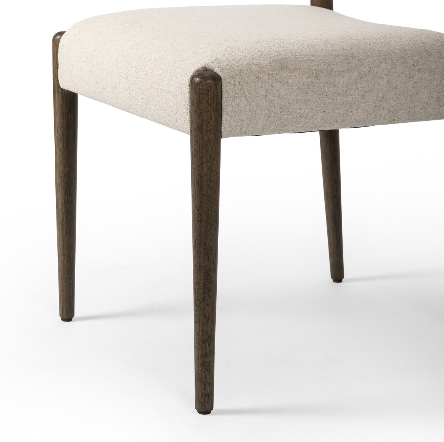 Jayla Armless Dining Chair-Antwerp Natural: Product Legs View