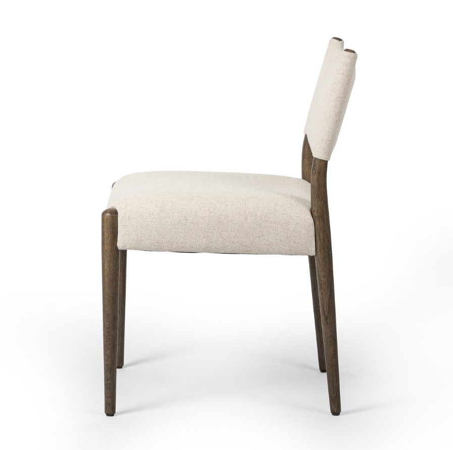 Jayla Armless Dining Chair-Antwerp Natural: Product Side View