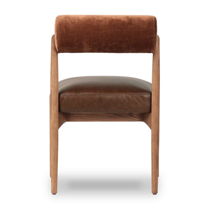 Jazelle Dining Chair-Altair Sienna: Product Back View