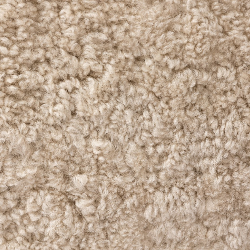 Julius Swivel Chair-Beige Shearling: Product Color Finish View