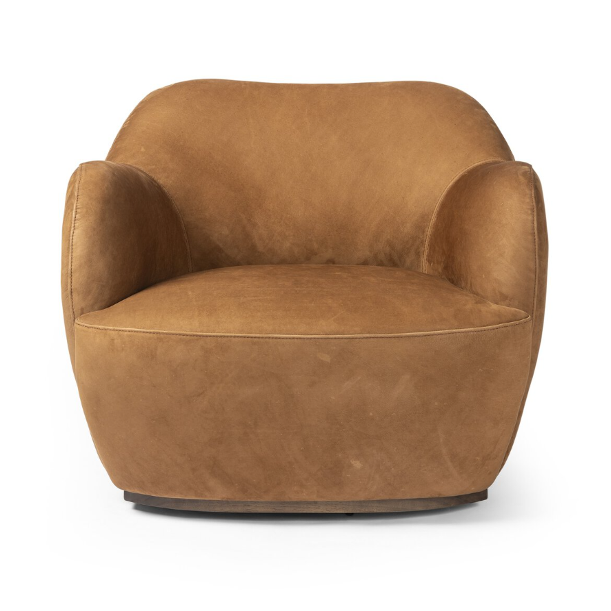 Julius Swivel Chair-Nubuck Coganc: Available at City Home PDX