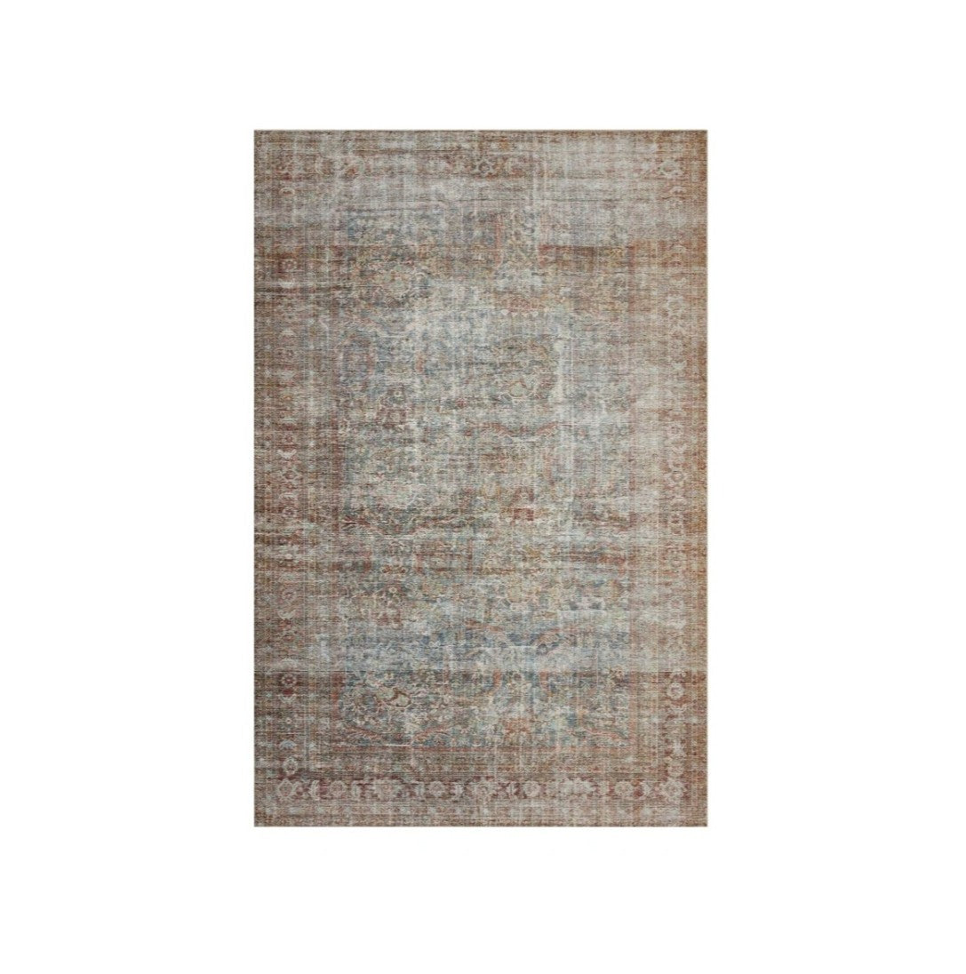 Chris Loves Julia x Loloi Jules Rug in Lagoon/Brick: Available at City Home PDX