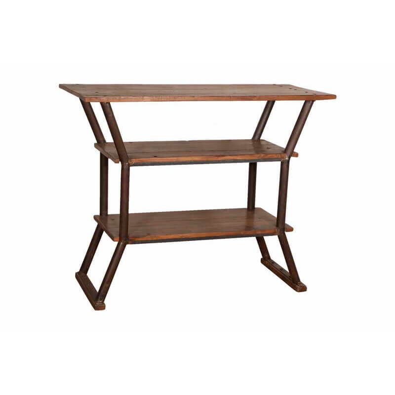 Iron Rack with Wooden Shelves - shop unique finds at City Home