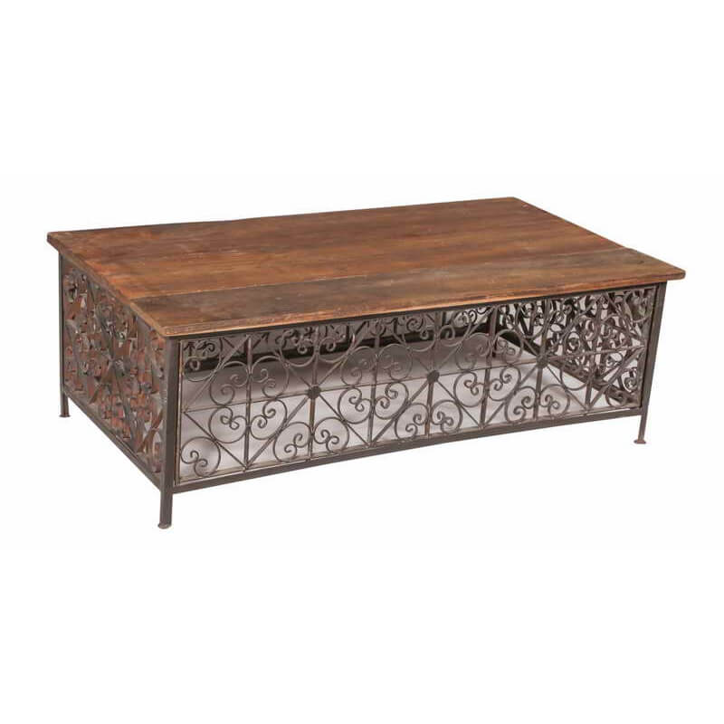 Reclaimed Balcony Rail Coffee Table - shop reclaimed furniture at City Home