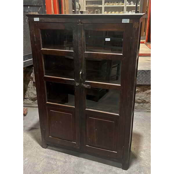 Teak Cabinet with Glass Style 1 - shop vintage storage at City Home