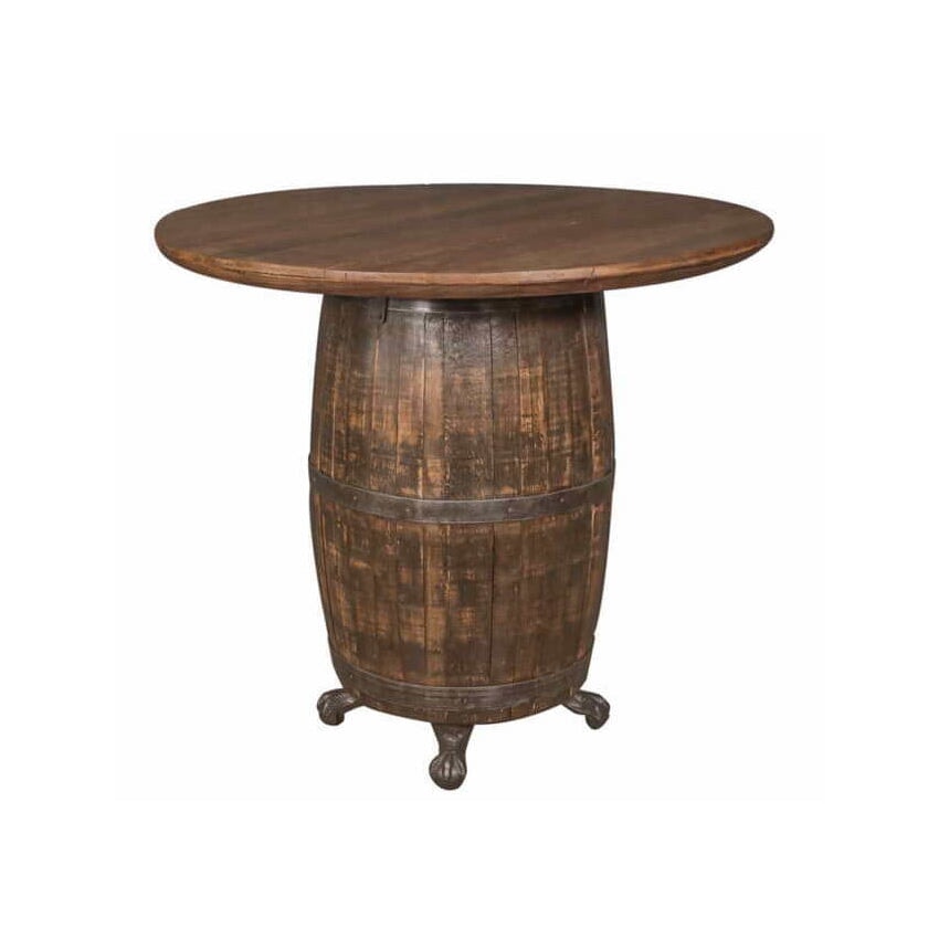 Teak Round Barrel Table - shop unique furniture at City Home