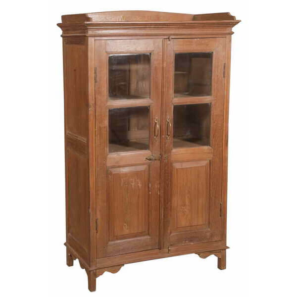 Teak Cabinet with Glass Style Seven: Available at City Home PDX