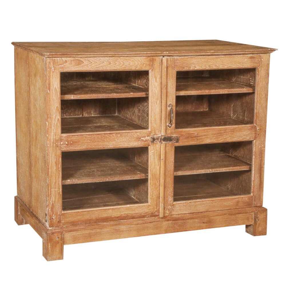 Teak Cabinet with Glass - shop reclaimed and vintage furniture at the City Home heritage market