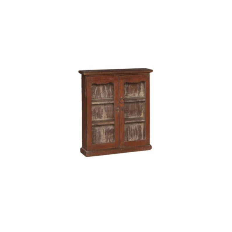 Teak Display Cabinet with Glass-Style B: Product View