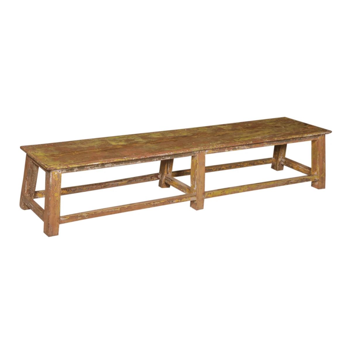 Artisan Crafted Teak Wood Bench-Style B: Product View