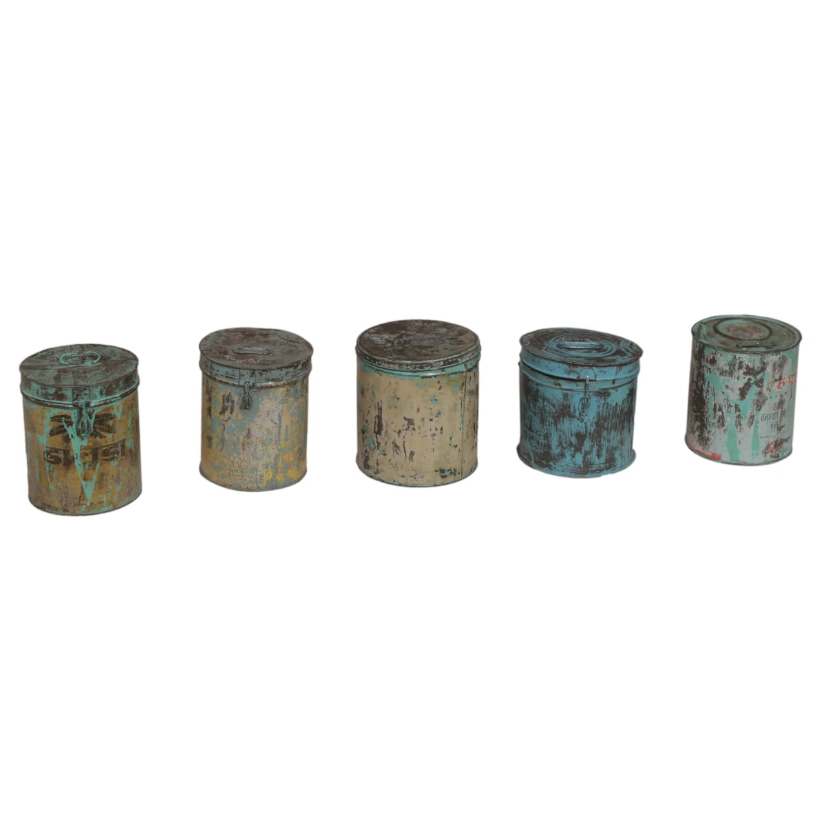 Antique Iron Containers-Extra Small: Available at City Home PDX