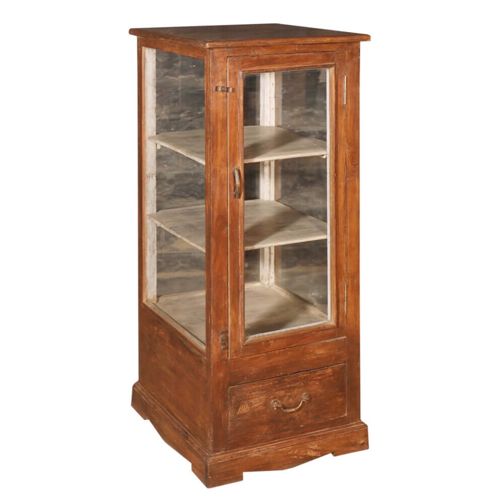 Teak Display Cabinet with Glass - shop unique furniture at City Home
