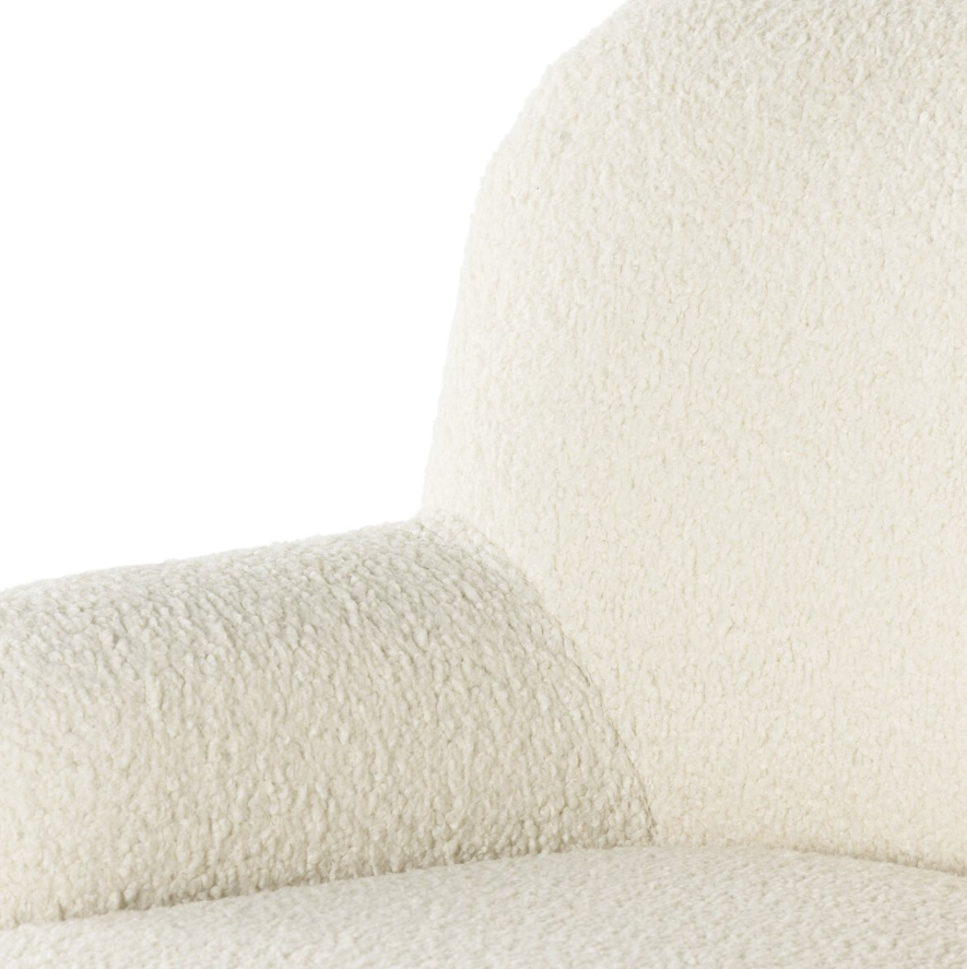 Kadon Swivel Chair-Sheepskin Natural: Up-Close Product View