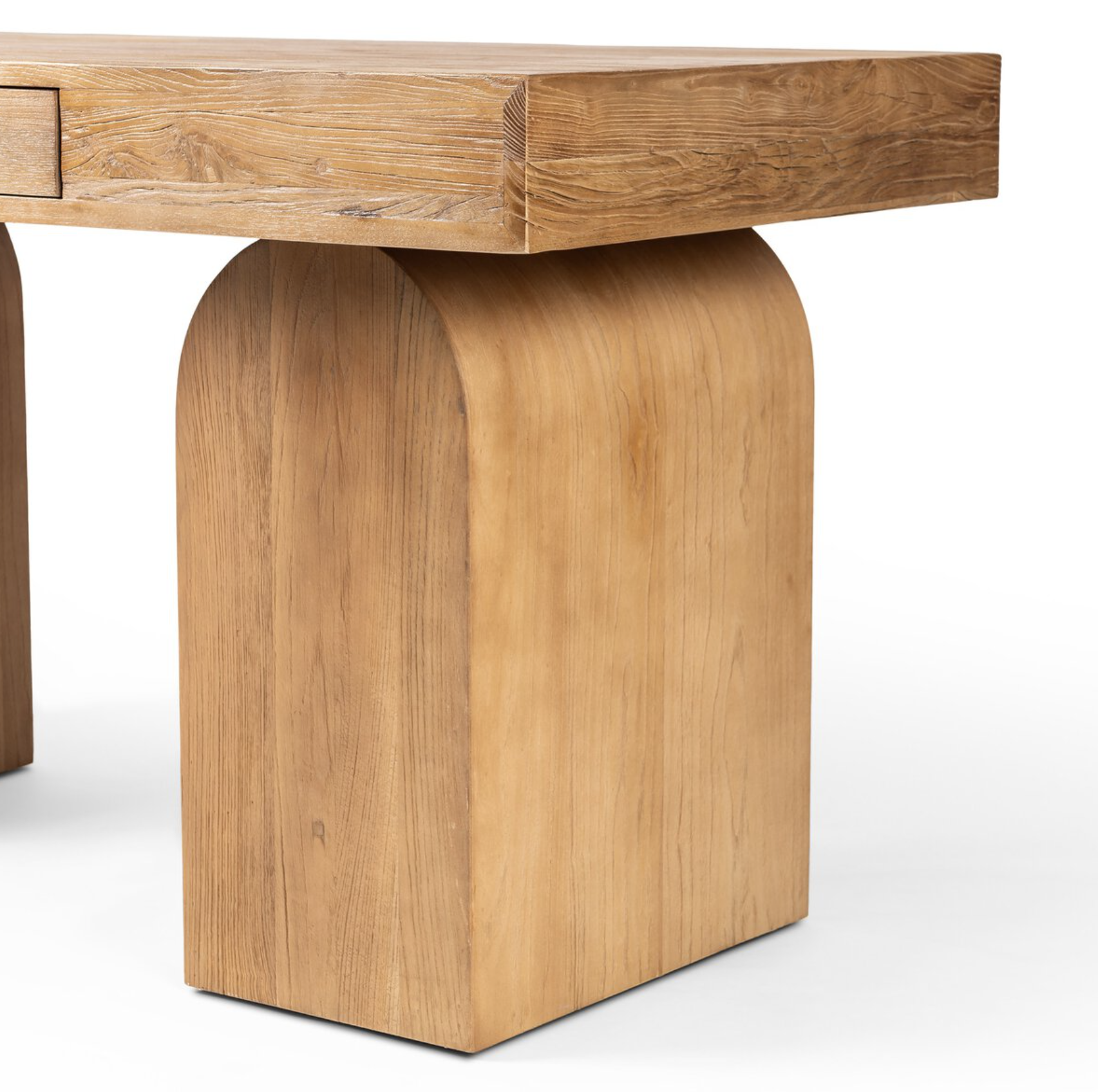 Keane Desk: Arched Legs View