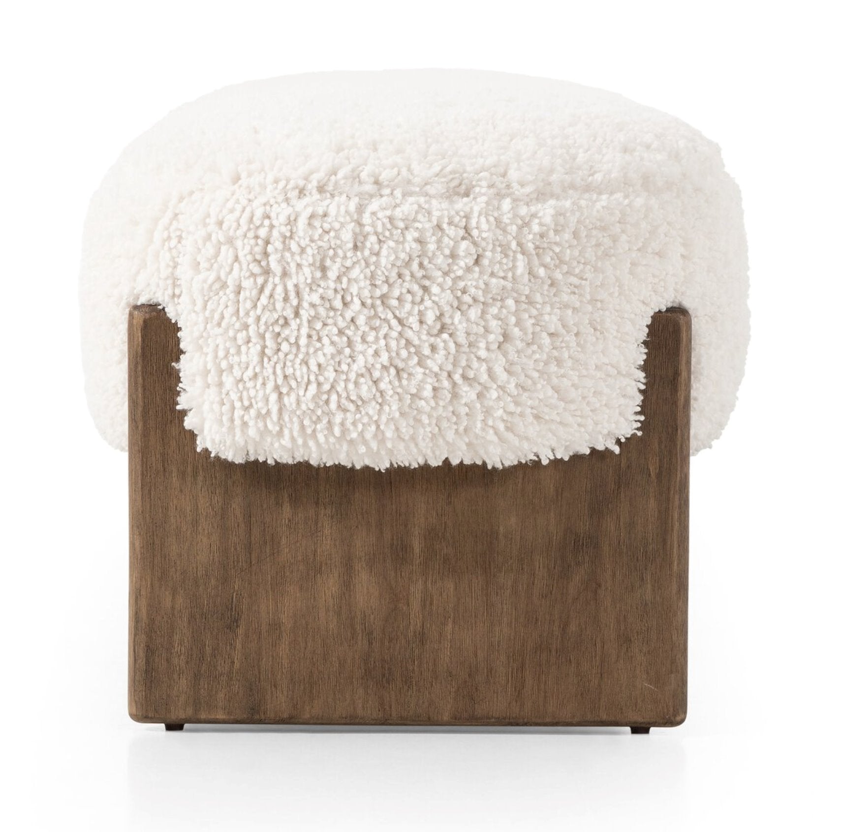 Kirby Accent Bench-Andes Natural: Product Side View