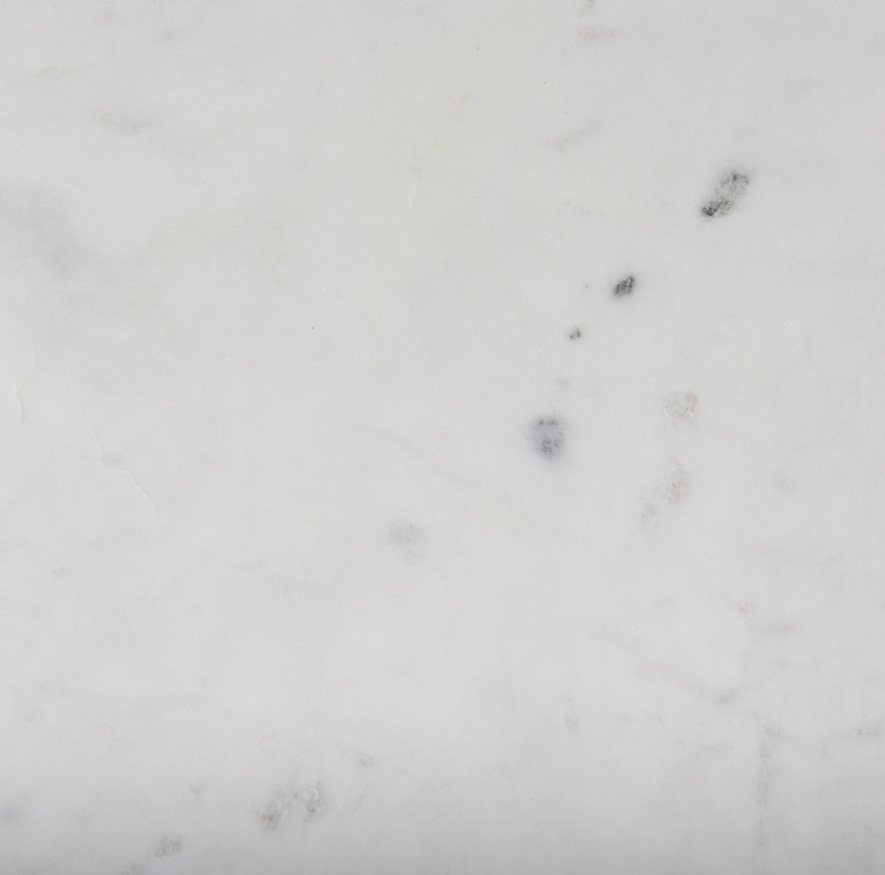Kyra C Shape End Table: Marble Finish View