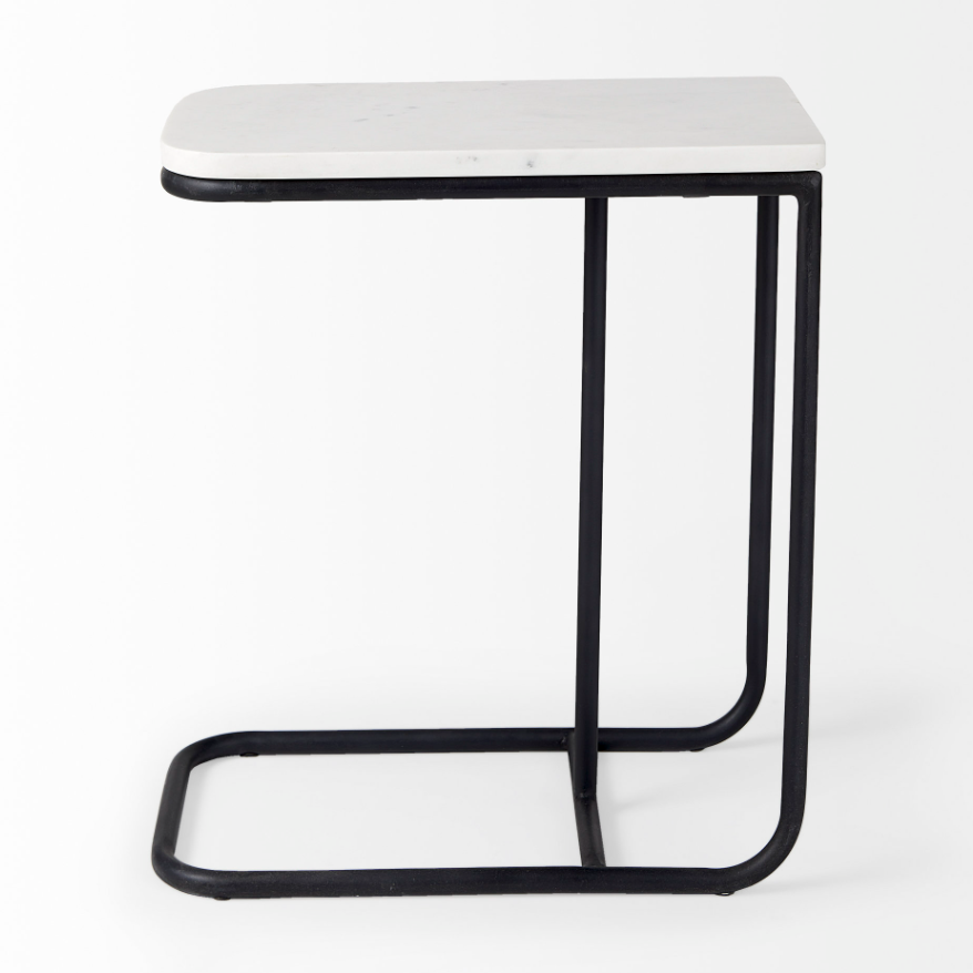 Kyra C Shape End Table: 2nd Product Side View