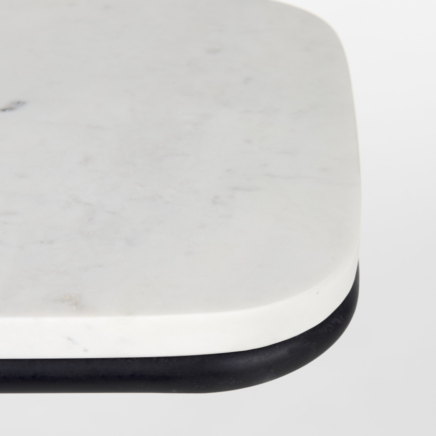 Kyra C Shape End Table: 2nd Up-Close Tabletop View