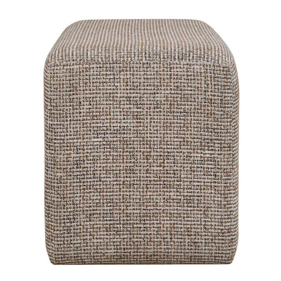 Kelce Ottoman: Product Side View