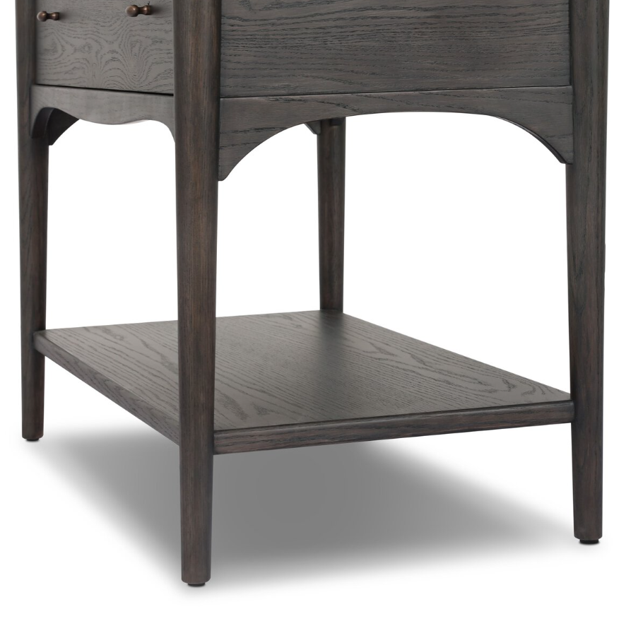 Amber Lewis X Four Hands Lizzy Nightstand: Open Storage Space Product View